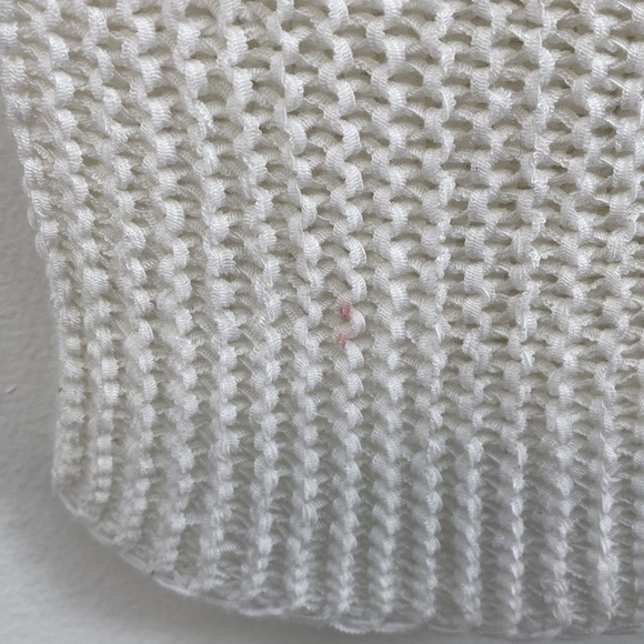 Lilly Pulitzer Open Knit Top Dolman Sleeve Women's XS/S White - Picture 9 of 10